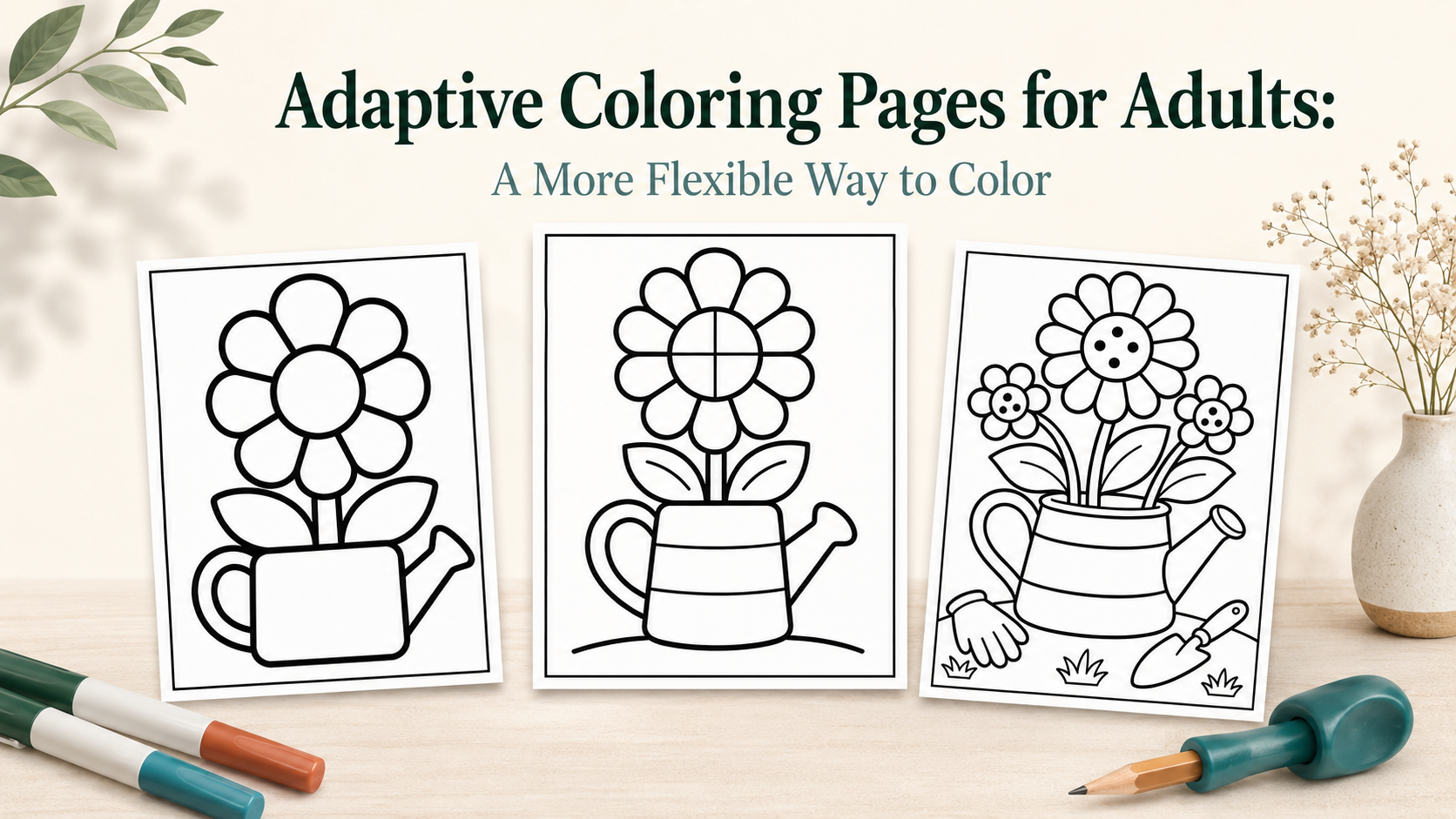Adaptive Coloring Pages for Adults