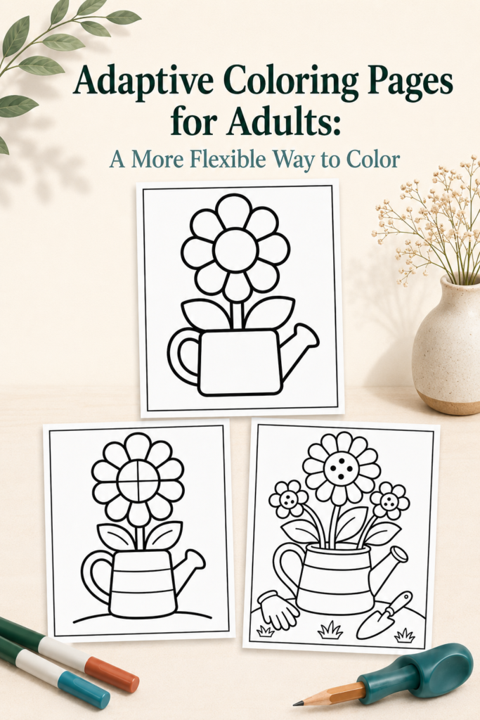 Adaptive Coloring Pages for Adults